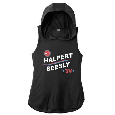 Nbcstore The Office Vote Halpert Beesly 24 Ladies PosiCharge Tri-Blend Wicking Draft Hoodie Tank