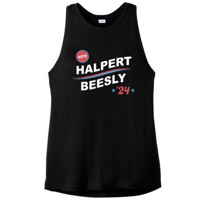 Nbcstore The Office Vote Halpert Beesly 24 Ladies PosiCharge Tri-Blend Wicking Tank