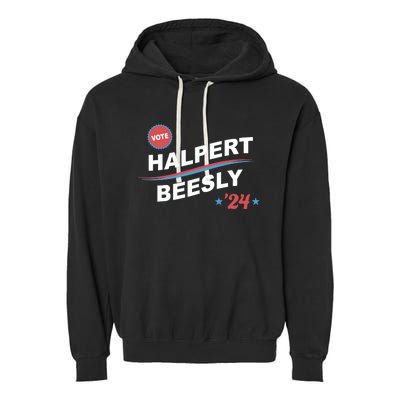 Nbcstore The Office Vote Halpert Beesly 24 Garment-Dyed Fleece Hoodie