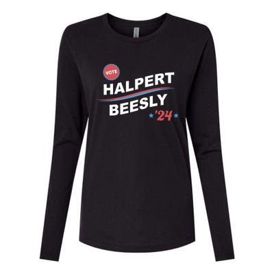 Nbcstore The Office Vote Halpert Beesly 24 Womens Cotton Relaxed Long Sleeve T-Shirt