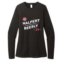 Nbcstore The Office Vote Halpert Beesly 24 Womens CVC Long Sleeve Shirt