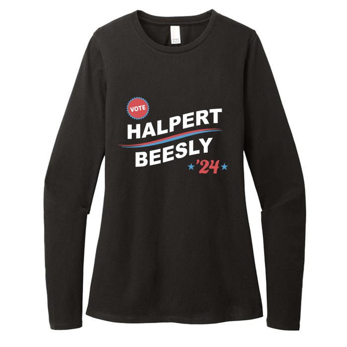 Nbcstore The Office Vote Halpert Beesly 24 Womens CVC Long Sleeve Shirt