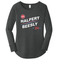 Nbcstore The Office Vote Halpert Beesly 24 Women's Perfect Tri Tunic Long Sleeve Shirt