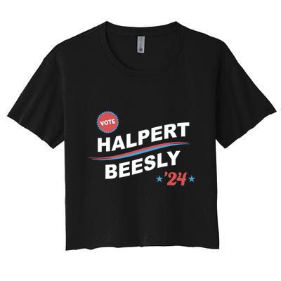 Nbcstore The Office Vote Halpert Beesly 24 Crop Top