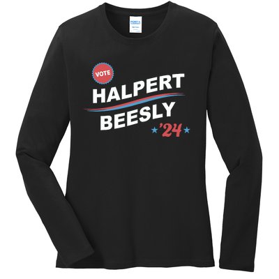 Nbcstore The Office Vote Halpert Beesly 24 Ladies Long Sleeve Shirt