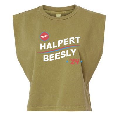 Nbcstore The Office Vote Halpert Beesly 24 Garment-Dyed Women's Muscle Tee