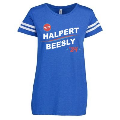 Nbcstore The Office Vote Halpert Beesly 24 Enza Ladies Jersey Football T-Shirt