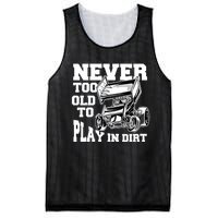 Never Too Old To Play In Dirt Sprint Car Racing Lover Gift Mesh Reversible Basketball Jersey Tank