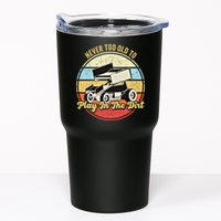 Never Too Old To Play In The Dirt Funny Sprint Car Racing Cute Gift Tumbler