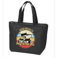 Never Too Old To Play In The Dirt Funny Sprint Car Racing Cute Gift Zip Tote Bag