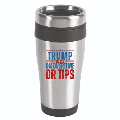 No Tax On Overtime Or Tips 16oz Travel Tumbler