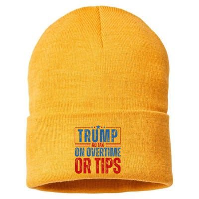 No Tax On Overtime Or Tips Sustainable Knit Beanie