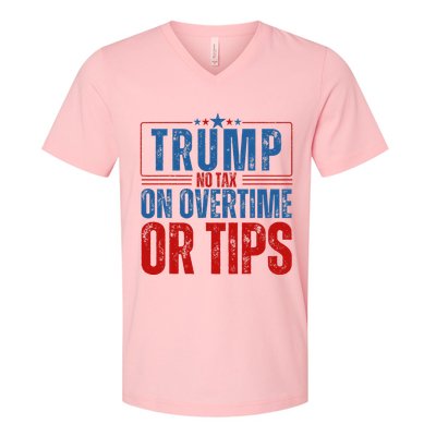 No Tax On Overtime Or Tips V-Neck T-Shirt