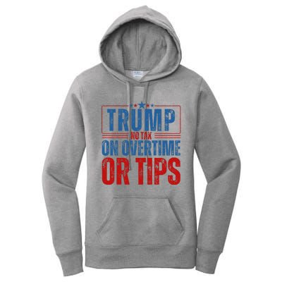 No Tax On Overtime Or Tips Women's Pullover Hoodie