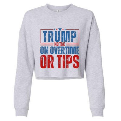 No Tax On Overtime Or Tips Cropped Pullover Crew