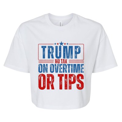 No Tax On Overtime Or Tips Bella+Canvas Jersey Crop Tee