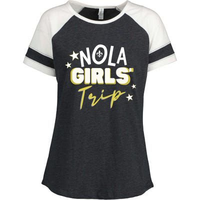 Nola Trip/new Orleans Vacation Gift Enza Ladies Jersey Colorblock Tee