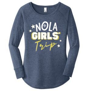 Nola Trip/new Orleans Vacation Gift Women's Perfect Tri Tunic Long Sleeve Shirt