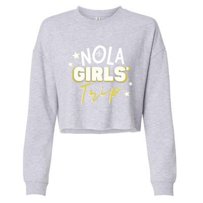 Nola Trip/new Orleans Vacation Gift Cropped Pullover Crew