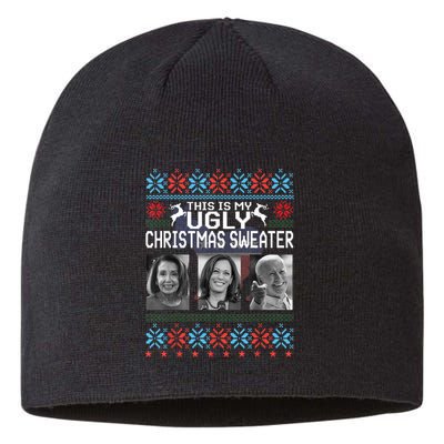 Now Thats One Ugly Christmas Sweater Joe Biden Harris Jill Sustainable Beanie