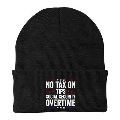 No Tax On Tips Social Security Overtime Trump 2024 Beanie