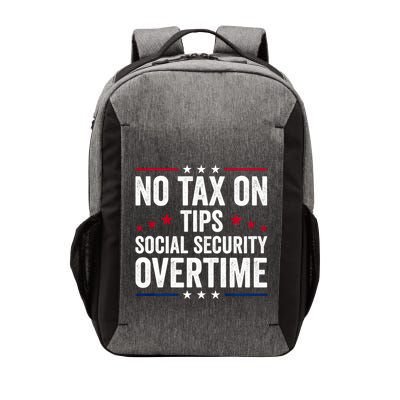 No Tax On Tips Social Security Overtime Trump 2024 Vector Backpack