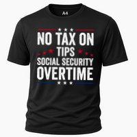 No Tax On Tips Social Security Overtime Trump 2024 Cooling Performance Crew T-Shirt