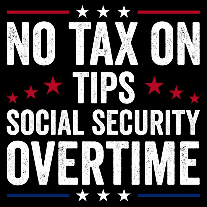 No Tax On Tips Social Security Overtime Trump 2024 Flatbill Hat