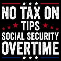 No Tax On Tips Social Security Overtime Trump 2024 16 in Basic Backpack