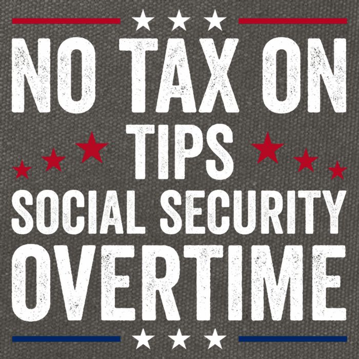 No Tax On Tips Social Security Overtime Trump 2024 Cotton Canvas Backpack