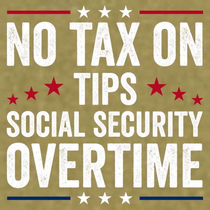 No Tax On Tips Social Security Overtime Trump 2024 Garment-Dyed Women's Muscle Tee