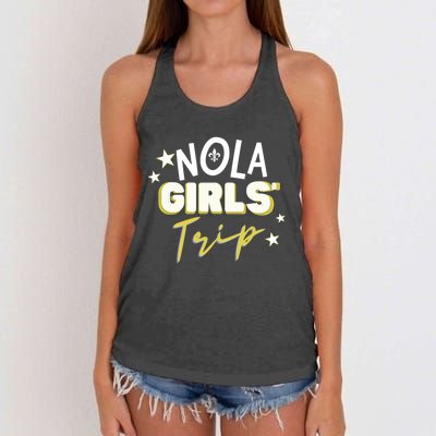 Nola Trip/new Orleans Vacation Gift Women's Knotted Racerback Tank