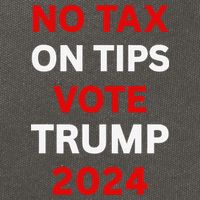 No Tax On Tips Vote Trump 2024 Take America Back Protrump Cotton Canvas Backpack