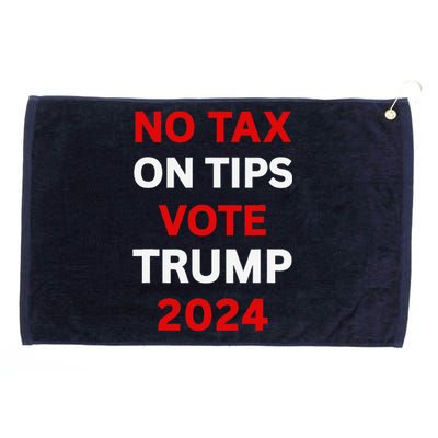 No Tax On Tips Vote Trump 2024 Take America Back Protrump Grommeted Golf Towel