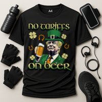 No Tariffs On Beer Funny St Patricks Day Trump Cooling Performance Crew T-Shirt