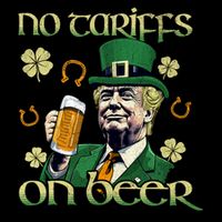 No Tariffs On Beer Funny St Patricks Day Trump Cooling Performance Crew T-Shirt