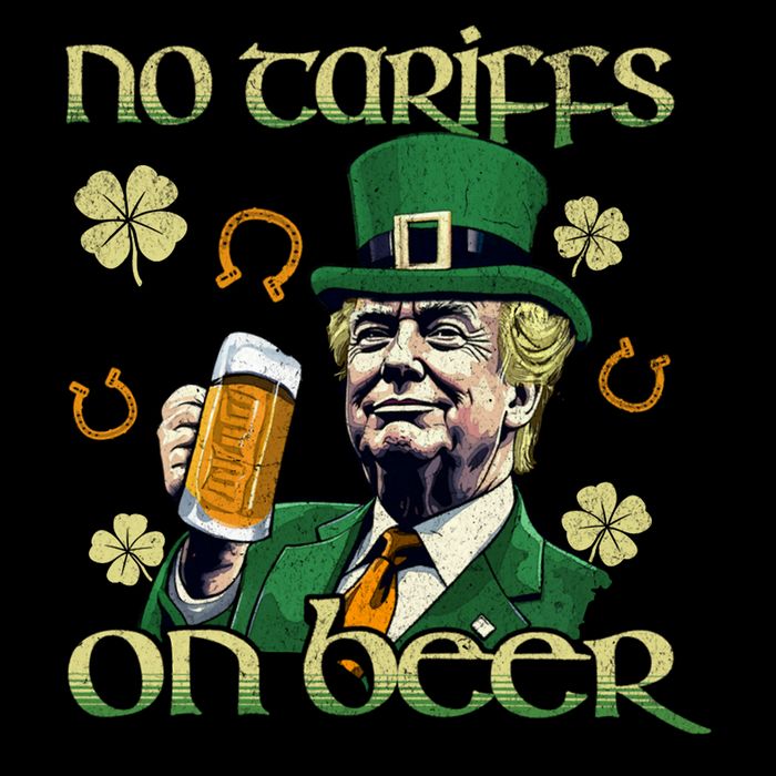No Tariffs On Beer Funny St Patricks Day Trump Impact Tech Backpack
