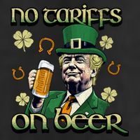 No Tariffs On Beer Funny St Patricks Day Trump 11oz C Handle Ceramic Mug