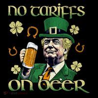 No Tariffs On Beer Funny St Patricks Day Trump Drawstring Bag