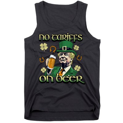 No Tariffs On Beer Funny St Patricks Day Trump Tank Top