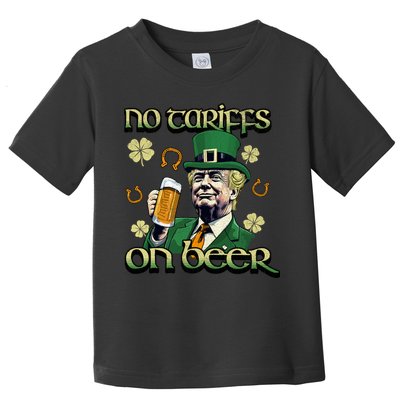 No Tariffs On Beer Funny St Patricks Day Trump Toddler T-Shirt