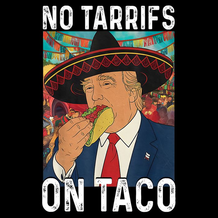 No Tariffs On Taco Funny Mexican Fiesta Cinco De Mayo Trump Bucket Hat