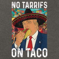 No Tariffs On Taco Funny Mexican Fiesta Cinco De Mayo Trump Cotton Canvas Backpack