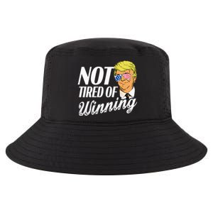 Not Tired Of Winning Trump 45 47 America 2024 Cool Comfort Performance Bucket Hat