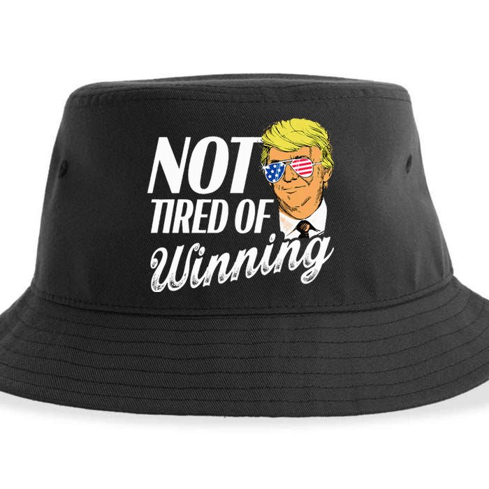 Not Tired Of Winning Trump 45 47 America 2024 Sustainable Bucket Hat