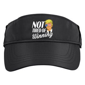 Not Tired Of Winning Trump 45 47 America 2024 Adult Drive Performance Visor