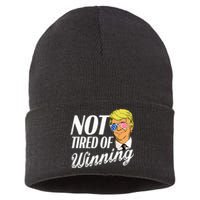 Not Tired Of Winning Trump 45 47 America 2024 Sustainable Knit Beanie