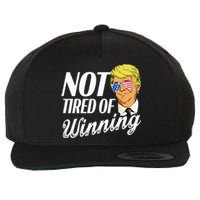 Not Tired Of Winning Trump 45 47 America 2024 Wool Snapback Cap