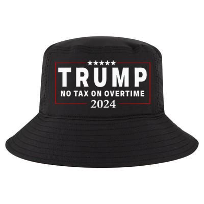 No Tax On Over Time Trump 2024 Voting For 47th President Cool Comfort Performance Bucket Hat