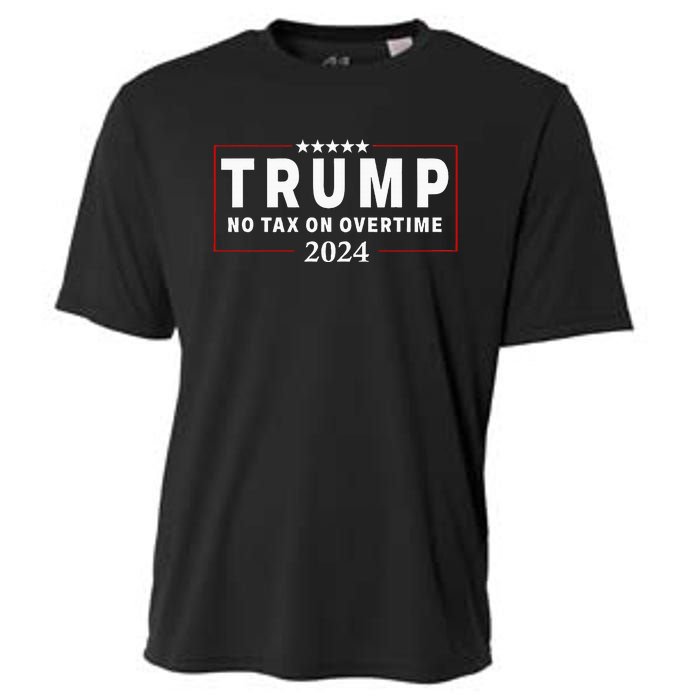 No Tax On Over Time Trump 2024 Voting For 47th President Cooling Performance Crew T-Shirt